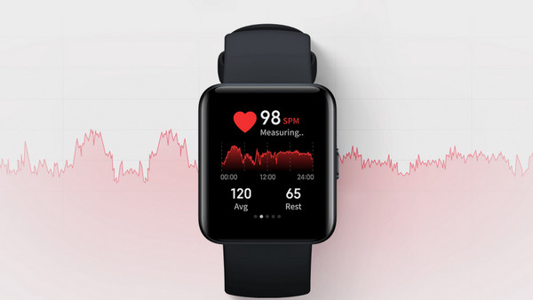 Xiaomi Redmi Watch 2 Lite Black: Υπολογισμός καρδιακών παλμών