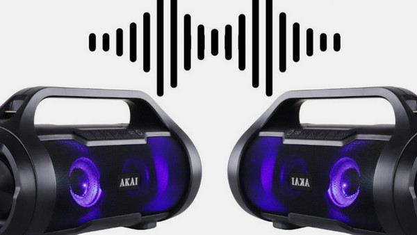 Akai ABTS-50 Αδιάβροχο Ηχείο Bluetooth 30W με Ραδιόφωνο Μαύρο: Σύνδεση 2 ηχείων & έξυπνες εντολές