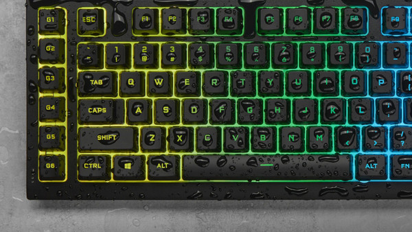 Corsair K55 Pro Gaming Πληκτρολόγιο RGB Black: Αδιάβροχη κατασκευή