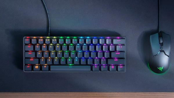 Razer Huntsman Mini Μηχανικό Gaming Πληκτρολόγιο 60% με Razer Clicky Optical Διακόπτες RGB Black: Razer Clicky Optical Switches