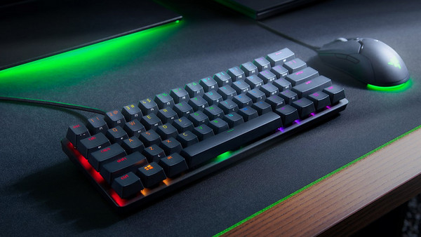 Razer Huntsman Mini Μηχανικό Gaming Πληκτρολόγιο 60% με Razer Analog Optical Διακόπτες RGB Black: Tenkeyless 60% form factor