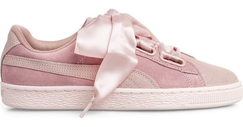 puma basket heart blue