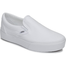 womens white slip on vans near me