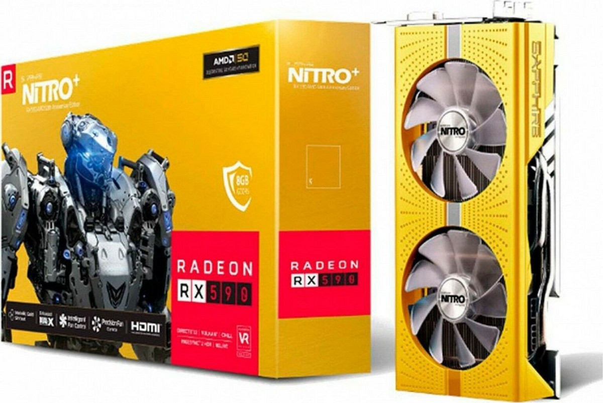 Sapphire Radeon RX 590 8GB Nitro+ 50th Anniversary Edition ...