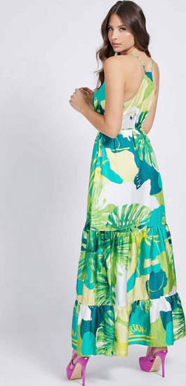 guess angelica printed maxi dress