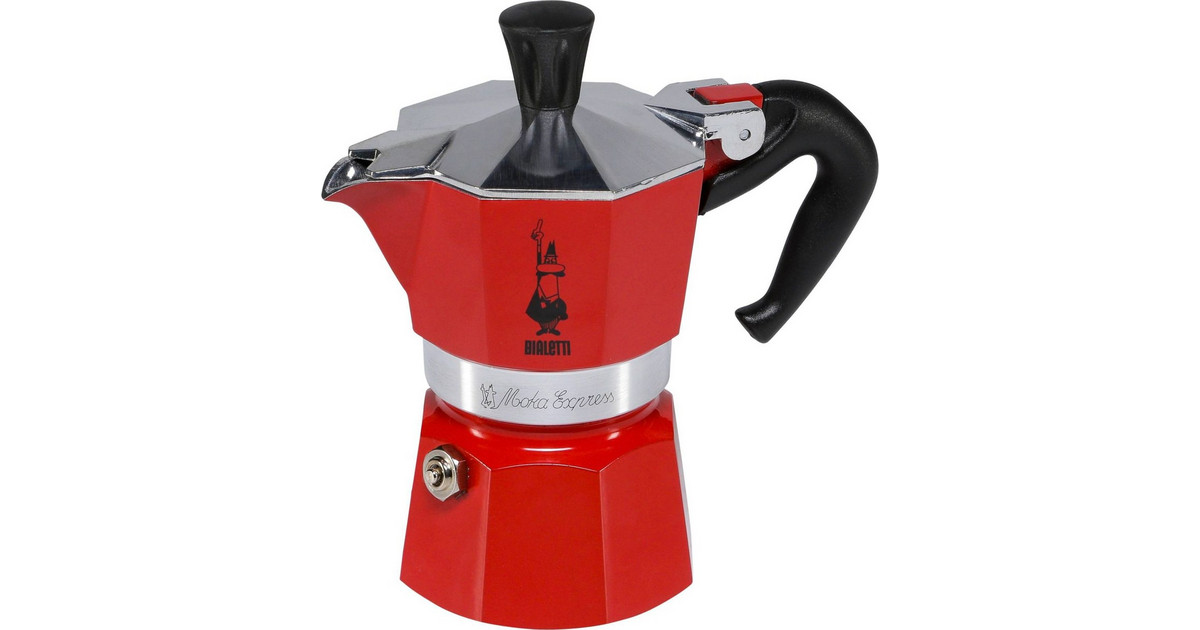 Bialetti Moka Express 1 Cups Red 