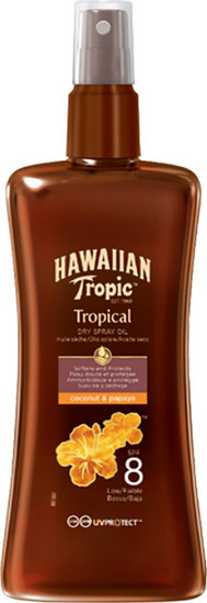 hawaiian tropic tanning dry oil continuous spray spf 30