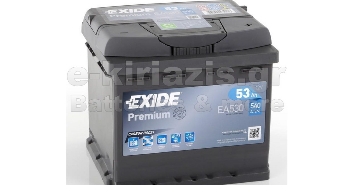 Аккумулятор exide premium ea530