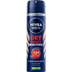 Nivea Dry Impact Plus Ανδρικό Αποσμητικό Spray 48h 2x150ml