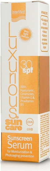 luxurious sun care sunscreen face serum spf30