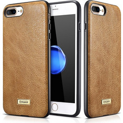 Θήκη ICARER Δερμάτινη BACK CASE για Apple iPhone 7 PLUS - ΚΑΦΕ