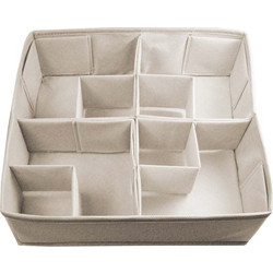 ORDINETT Ιταλίας Θήκη Οργάνωσης Συρταριού 30.5x30.5x10cm TNT 0.27kg DIVIDER LARGE MODULAR Μπεζ Μη Υφασμένο Ύφασμα TNT Non-woven-fabric