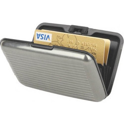 V-store Μεταλλικό Πορτοφόλι Ασφαλείας για Πιστωτικές Κάρτες με Προστασία Υποκλοπής
