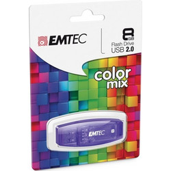 Emtec C410 8GB USB Stick 2.0 με USB-A Μωβ