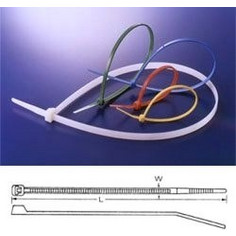 Self-locking nylon cable tie 280x4.8mm - black (100pcs)