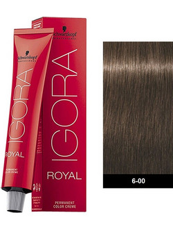 Schwarzkopf Igora Royal 6-00 Ξανθό Σκούρο Έντονο Φυσικό Μόνιμη Βαφή Μαλλιών 60ml