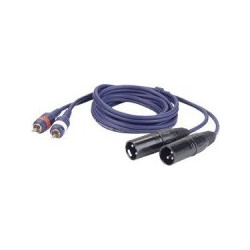 TLC154-1/1.5 CABLE 2 RCA αρσενικά σε 2 XLR