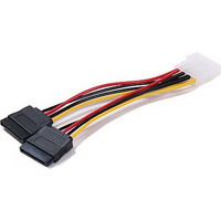 POWER CABLE INTERNAL 4 PIN TO 2 X SATA