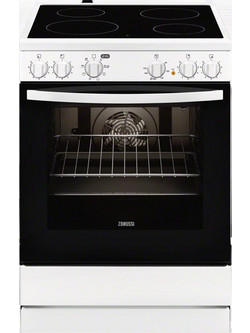 Zanussi ZCV65050WA Κουζίνα Ηλεκτρική 72lt με Κεραμικές Εστίες 59.6cm