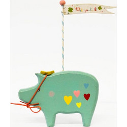 Ξύλινα είδη για πάρτυ - Γουρουνάκι Wish You Luck 27.0cm X 10.0cm