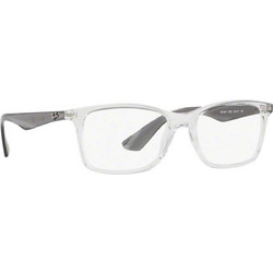 Ray-Ban RB7047 5768 Ανδρικός Σκελετός Γυαλιών Οράσεως Κοκάλινος Μαύρος Διαφανές