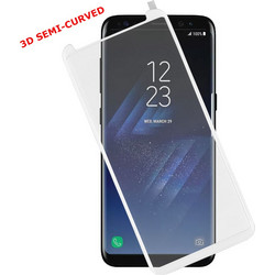IDOL 1991 GLAMOUR TEMPERED GLASS SAMSUNG S8+ G955 9H 0.30mm FULL COVER 3D EDGE WHITE IDOL 1991