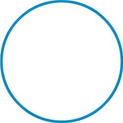 Χούλα-Χουπ HQ 60cm - Φ19mm - 230gr, Μπλε 98805