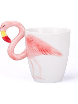 Κούπα Λευκή 3D Φλαμίνγκο - 3D WHITE Flamingo Mug