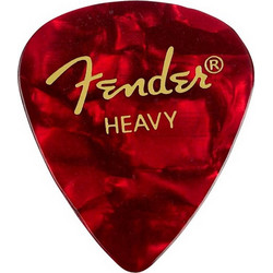 Fender Red Moto Heavy Πέννες (12 τεμάχια)