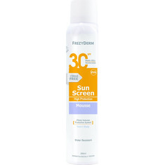 Frezyderm Sun Screen Αντηλιακό Mousse Προσώπου & Σώματος Αντιγηραντικό SPF30 200ml