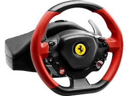 Thrustmaster Ferrari 458 Spider Μαύρη Κόκκινη Τιμονιέρα 240° με Πετάλια για Xbox One