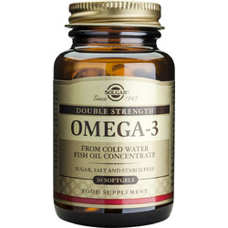 Solgar Omega-3 Double Strength Ιχθυέλαιο 30 Μαλακές Κάψουλες