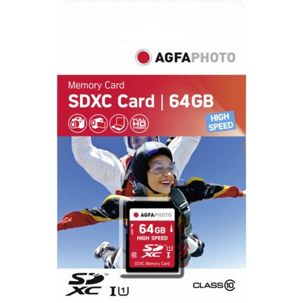 Κάρτα Μνήμης Agfaphoto SDXC 64GB Class 10 U1 UHS-I