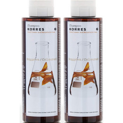 Korres Sunflower & Mountain Tea Σαμπουάν για Προστασία Χρώματος για Βαμμένα Μαλλιά 2x250ml