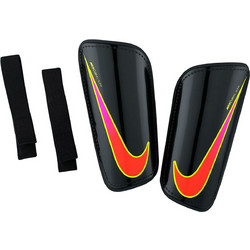 Nike Hard Shell Slip-In Επικαλαμίδες Ποδοσφαίρου Ενηλίκων Μαύρες Κόκκινες SP2101-010