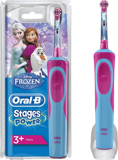 Ηλεκτρική Οδοντόβουρτσα Oral-B Stages Power Frozen Παιδική Ηλεκτρική Οδοντόβουρτσα με Χρονομετρητή & Θήκη Ταξιδίου