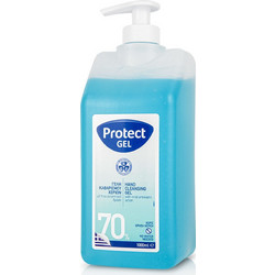 Protect Hand Cleansing Gel Pump 70% Αντισηπτικό Gel Χεριών με Αντλία 1lt