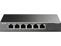 TP-Link TL-SF1006P Unmanaged L2 Switch με 6 Θύρες Ethernet 100Mbps