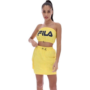 Fila Γυναικείο Αθλητικό Crop Top Πράσινο LW119297-233