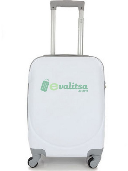 Playbags Collection PS219-18 Βαλίτσα Καμπίνας 52x35x20cm με 4 Ρόδες Λευκή