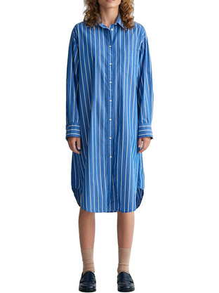 Gant Midi Καθημερινό Φόρεμα Μπλε 4503227-447