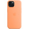 Apple Silicone Case with MagSafe Back Cover Orange Sorbet (iPhone 15)
