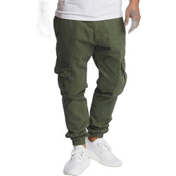 Def Ανδρικό Παντελόνι Joggers Κανονική Εφαρμογή Χακί DFJS042-00176
