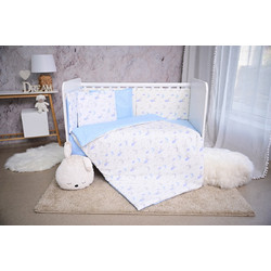 Lorelli Moon & Stars Σετ Κούνιας 70x140cm Blue 5τμχ