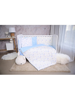 Lorelli Moon & Stars Σετ Κούνιας 70x140cm Blue 5τμχ