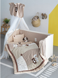 Palamaiki Little Ones Σετ Κούνιας Beige 6τμχ