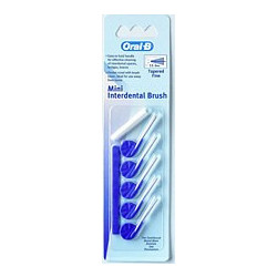 Oral-B Mini Μεσοδόντια Βουρτσάκια 2.5mm Μπλε 5τμχ