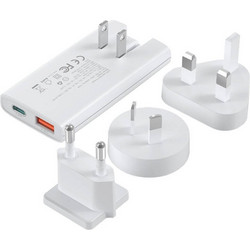 Choetech PD6011 Φορτιστής Χωρίς Καλώδιο με Θύρα USB-A & USB-C 65W Power Delivery White
