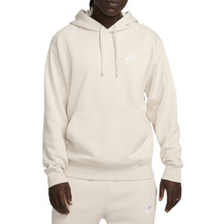 Nike Sportswear Club Ανδρικό Αθλητικό Φούτερ με Κουκούλα Εκρού BV2654-104