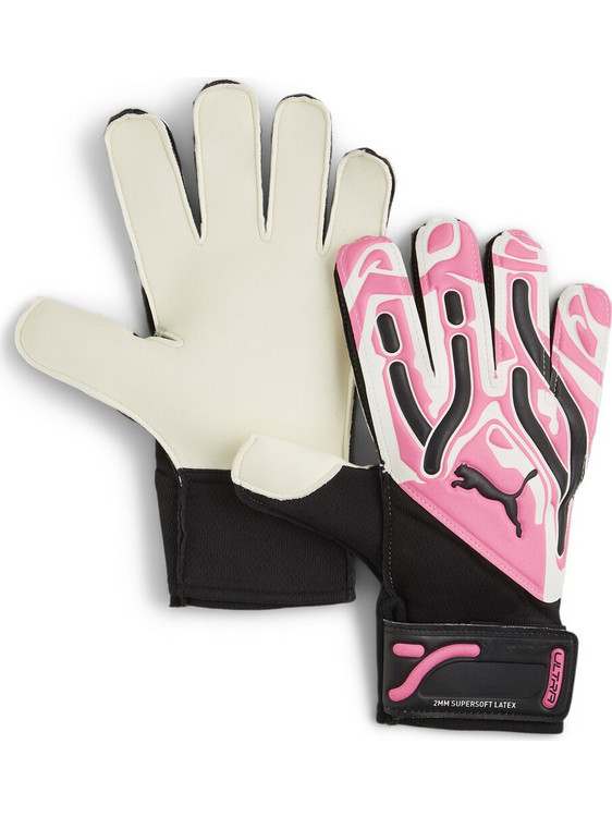 Puma Ultra Play RC Γάντια Τερματοφύλακα Άσπρα Ροζ 41862-08